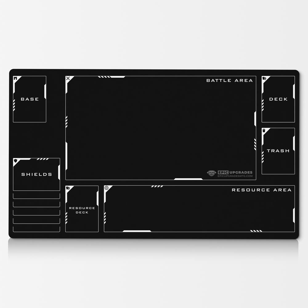 Gundam Card Game Playmat with Zones - 24"x14" Unofficial Card Mat for GCG Accessory Gift for TCG Player Minimalist Play Mat