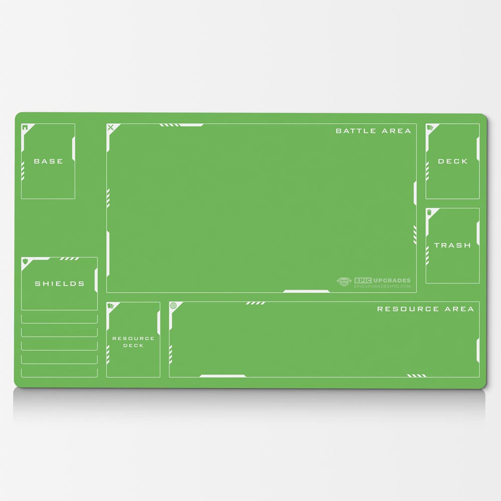 Gundam Card Game Playmat with Zones - 24"x14" Unofficial Card Mat for GCG Accessory Gift for TCG Player Minimalist Play Mat