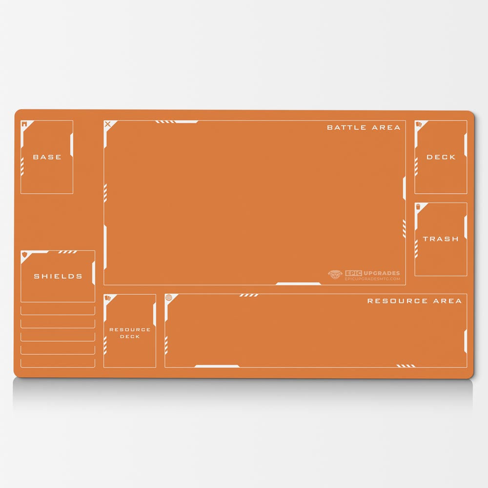 Gundam Card Game Playmat with Zones - 24"x14" Unofficial Card Mat for GCG Accessory Gift for TCG Player Minimalist Play Mat