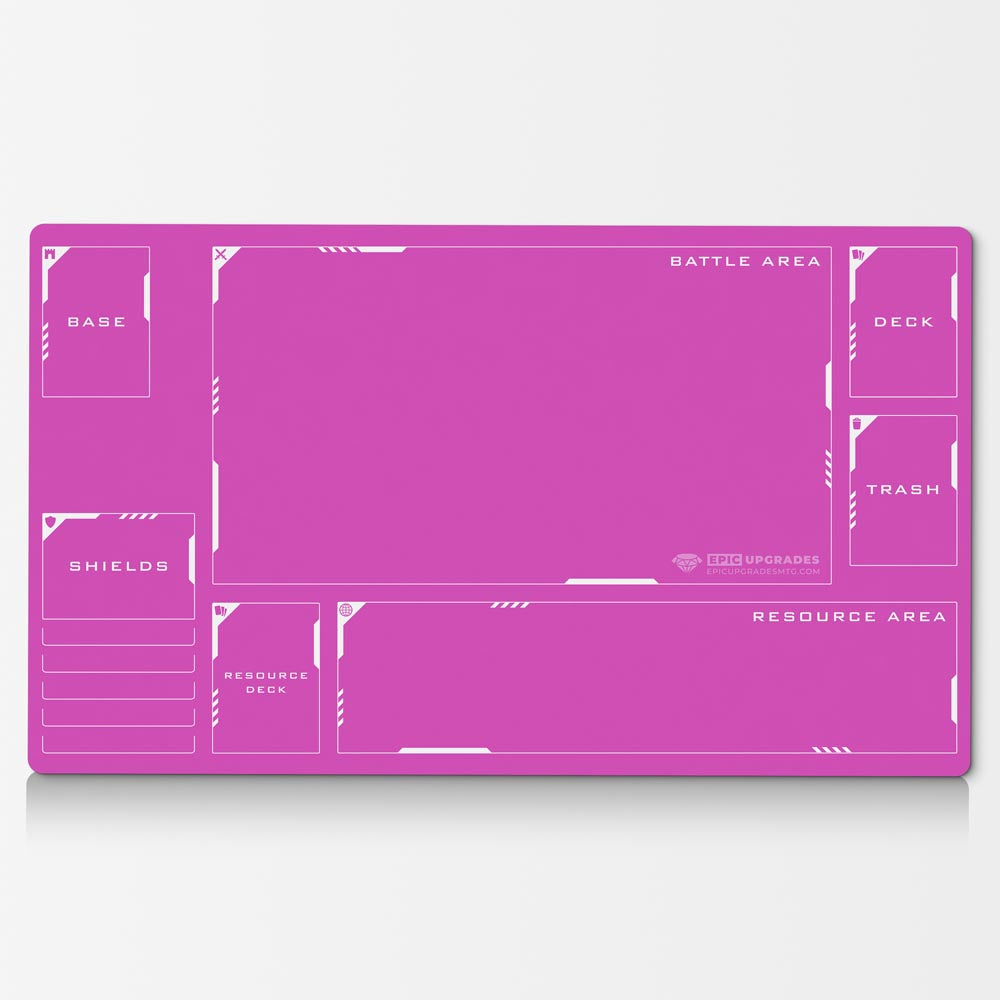 Gundam Card Game Playmat with Zones - 24"x14" Unofficial Card Mat for GCG Accessory Gift for TCG Player Minimalist Play Mat