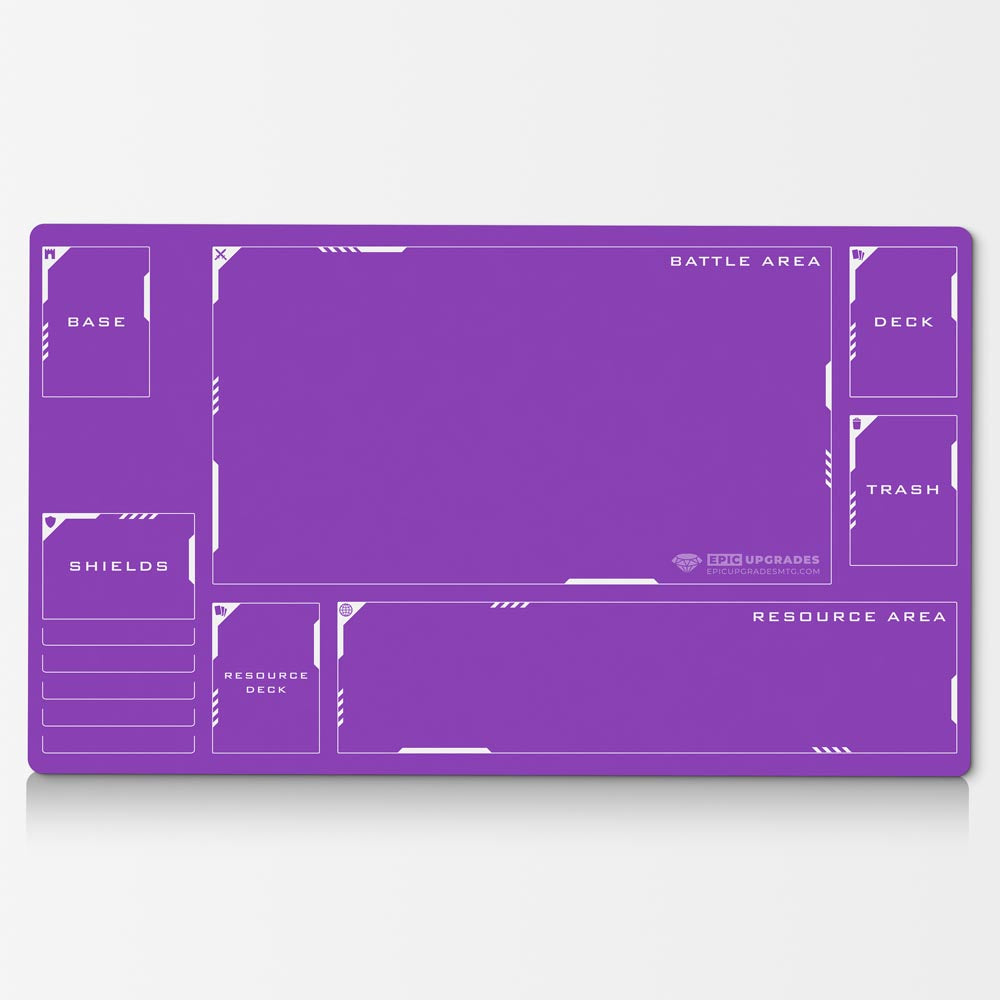 Gundam Card Game Playmat with Zones - 24"x14" Unofficial Card Mat for GCG Accessory Gift for TCG Player Minimalist Play Mat