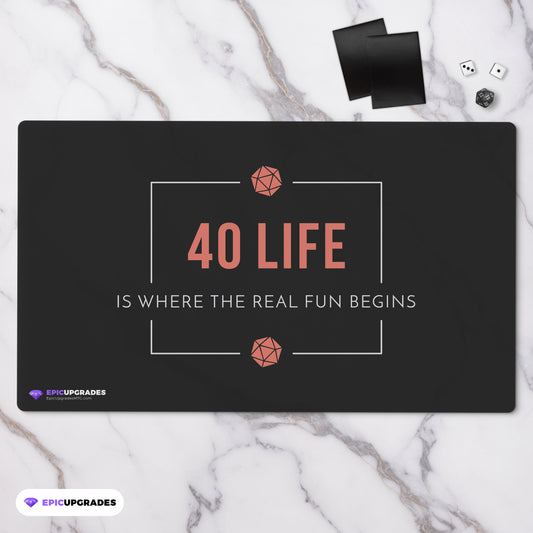 Playmat - 40 Life EDH Magic the Gathering - epicupgrades