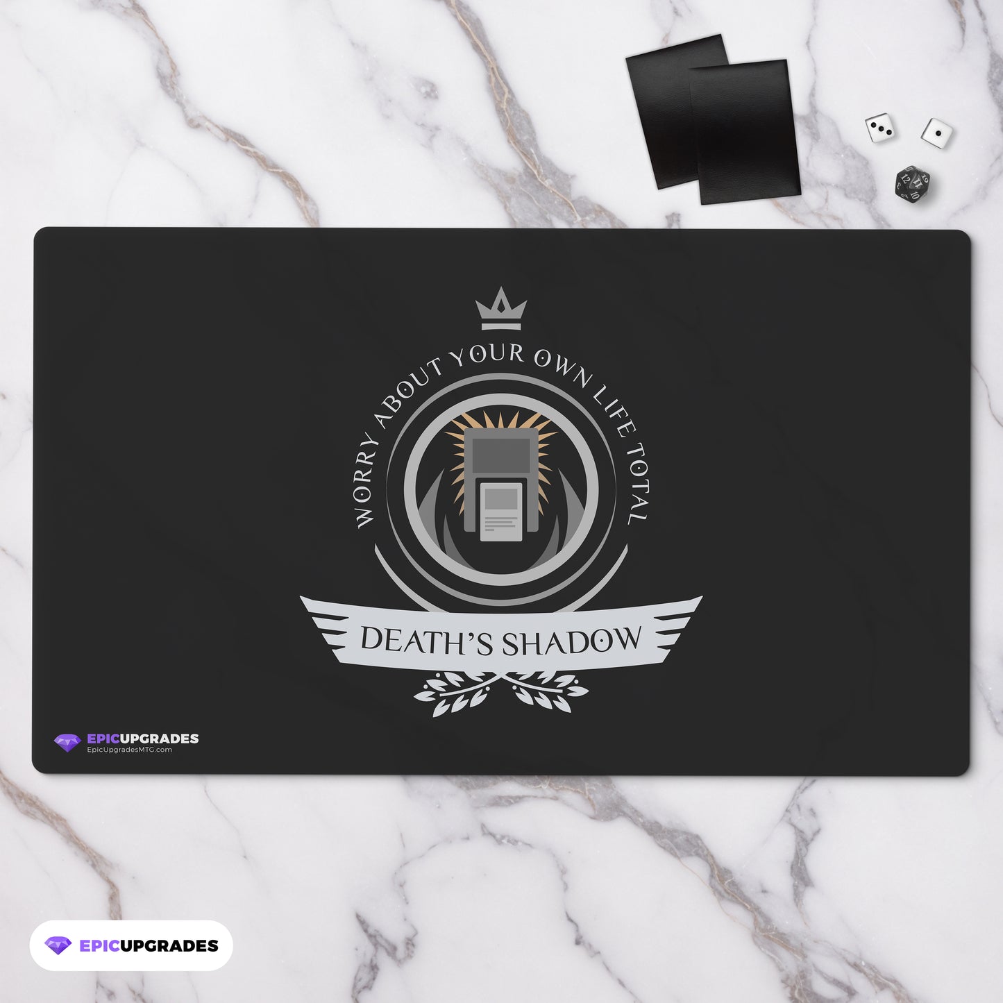 Playmat - Death's Shadow Life V1 Magic the Gathering - epicupgrades
