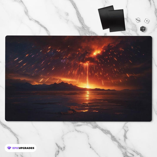 Flesh and Blood Playmat Scalding Rain Reimagined - 24"x14" FaB Card Mat with Zones Accessories