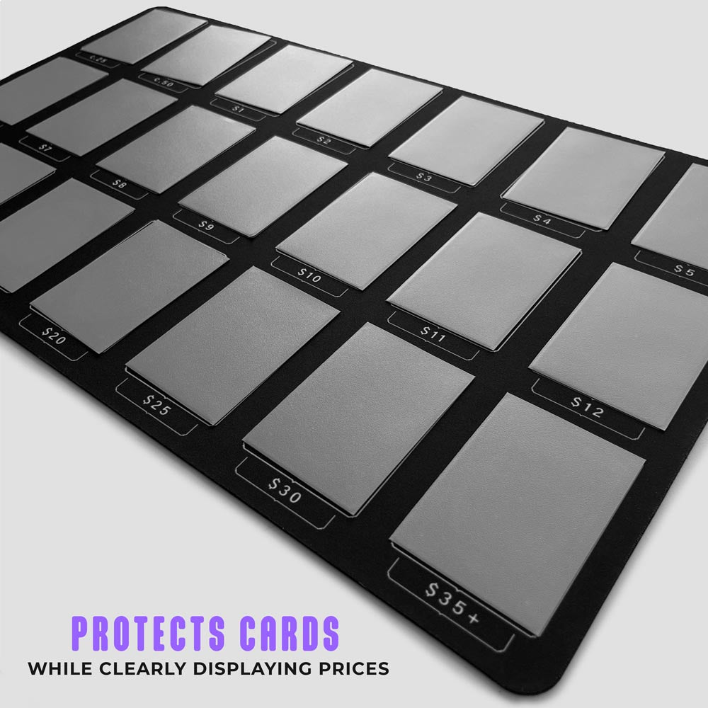 Playmat for TCG Card Pricing | MTG Selling Mat | Pokemon Card Vendor Booth Organizer | Game Store Accessory | Collector Sorting | 7 Colors