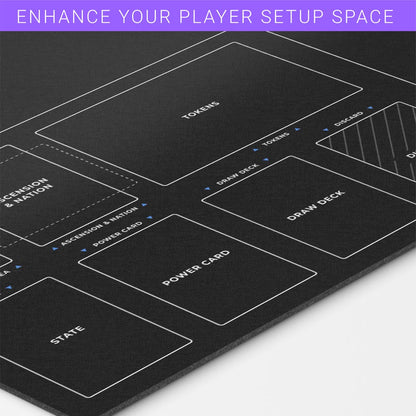 Player Zone Game Mat | 24"x14" Imperium Horizons Multiplayer Compatible Zones