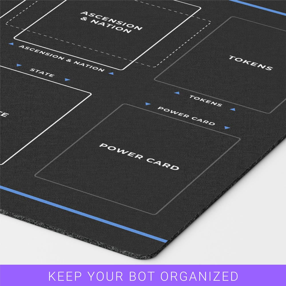 Solo Bot Zone Game Mat | 17"X11" Imperium Horizons Compatible Zones