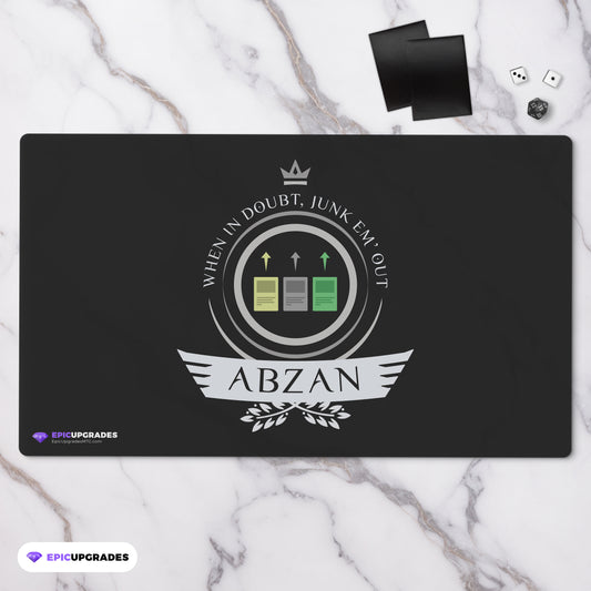 abzan magic the gathering playmat for mtg player gift humor