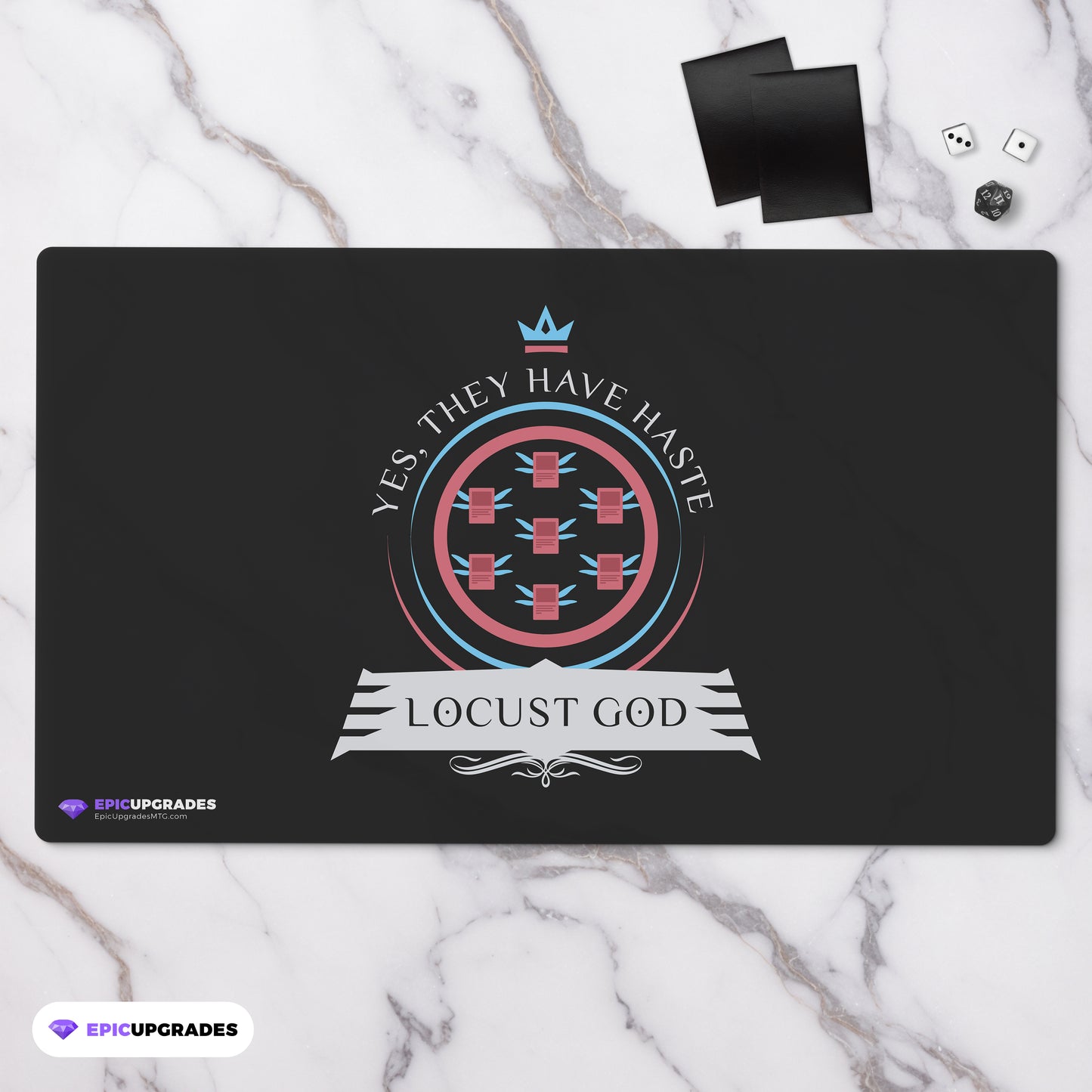 Playmat - The Locust God Commander Magic the Gathering - epicupgrades