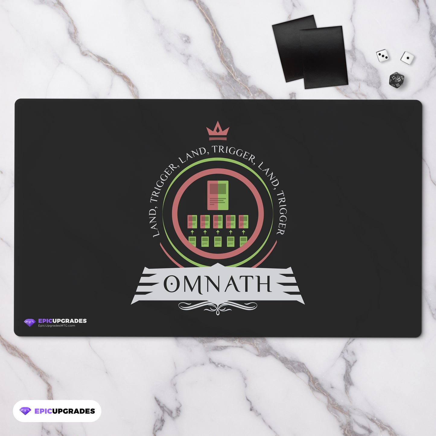 Playmat - Commander Omnath Magic the Gathering - epicupgrades