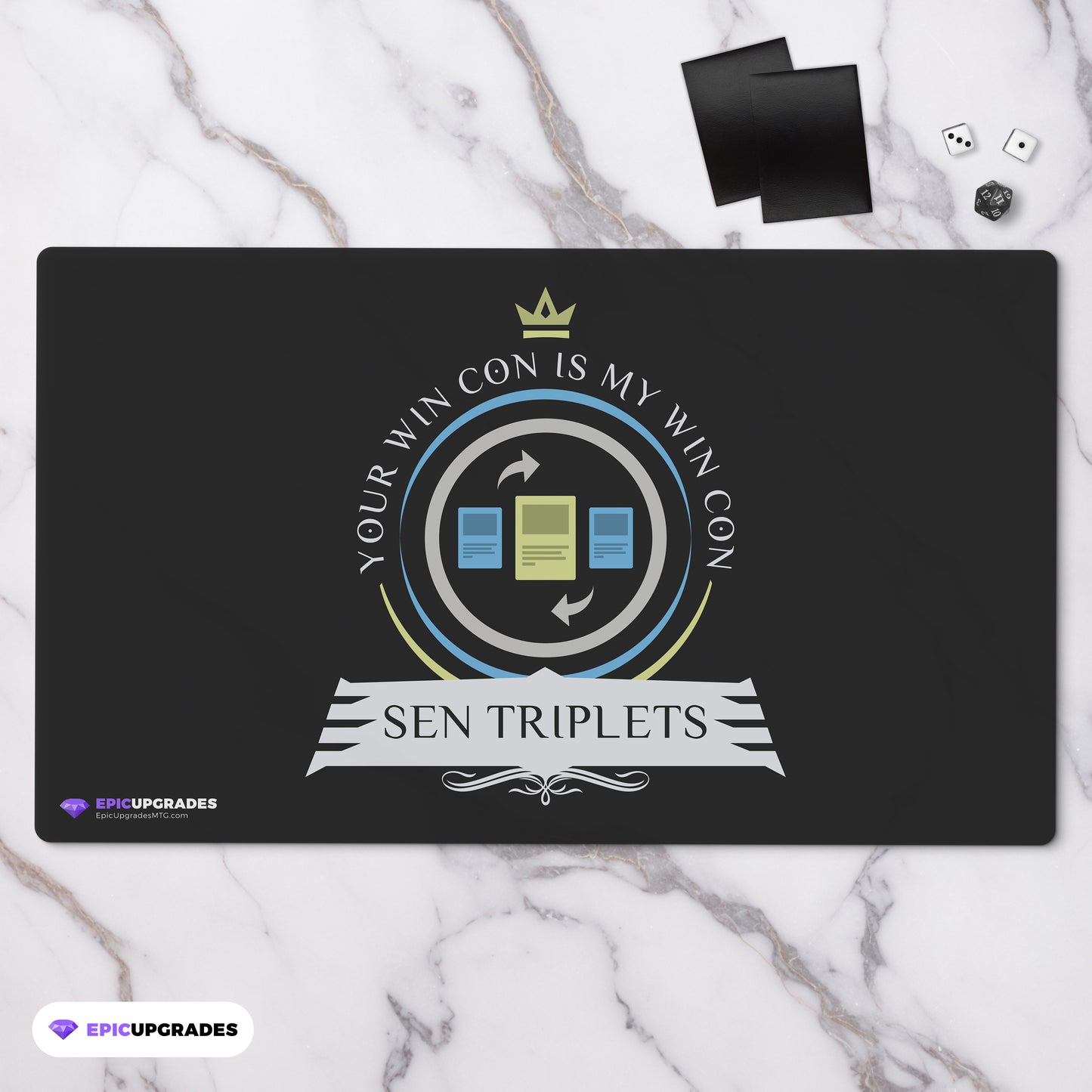 Playmat - Commander Sen Triplets Magic the Gathering - epicupgrades