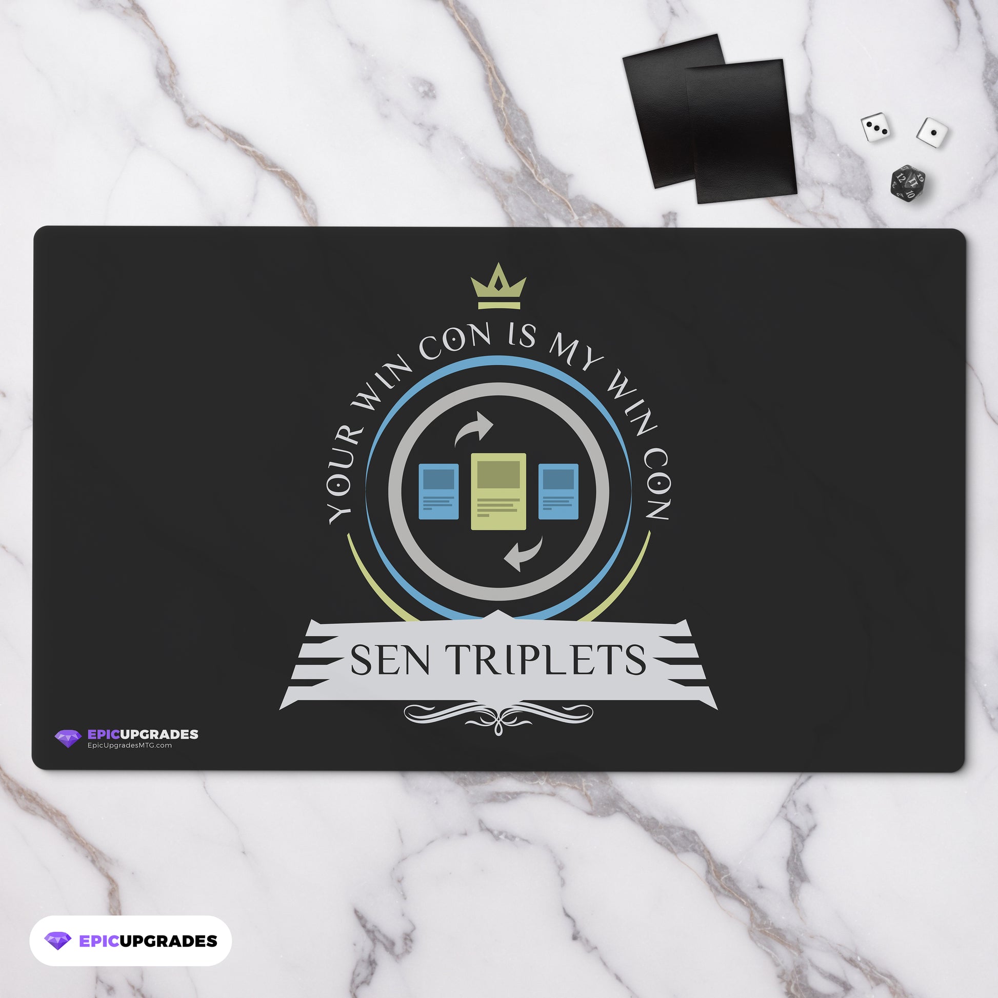 Playmat - Commander Sen Triplets Magic the Gathering - epicupgrades