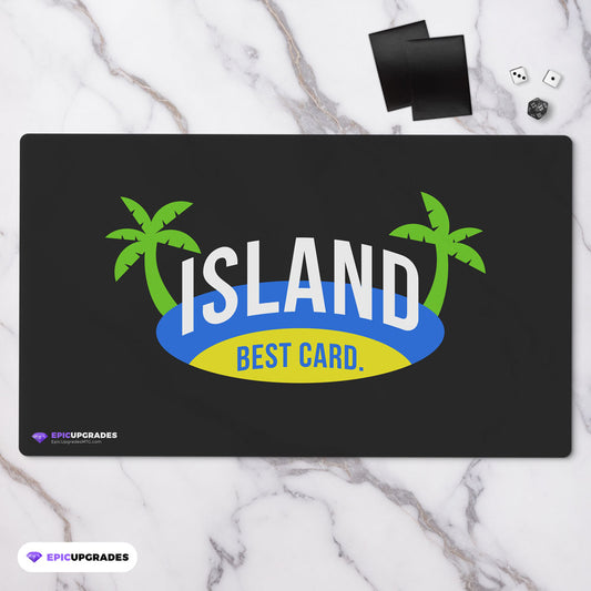 island blue player mtg playmat best card magic the gathering player gift idea