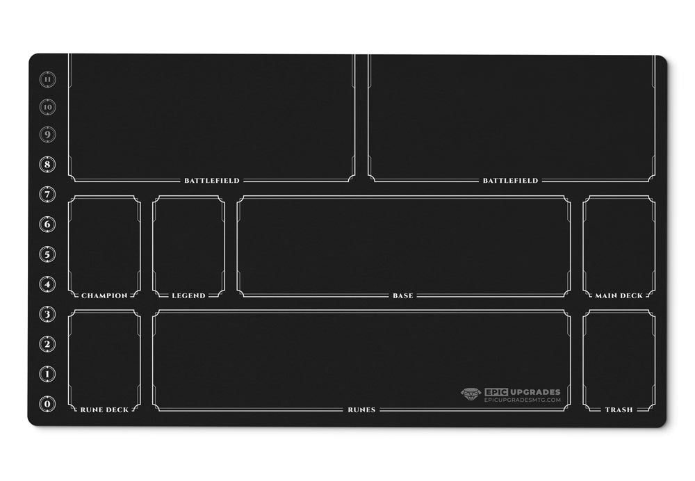 Riftbound Playmat with Zones | 24"x14" Unofficial Minimalist Card Mat | Play Mat Gift for Riftbound Player | 7 Color Options Riftbound Playmat with Zones | 24"x14" Unofficial Minimalist Card Mat | Play Mat Gift for Riftbound Player | 7 Color Options