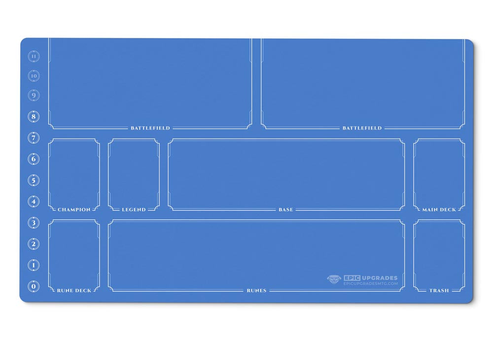 Riftbound Playmat with Zones | 24"x14" Unofficial Minimalist Card Mat | Play Mat Gift for Riftbound Player | 7 Color Options