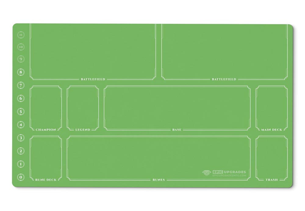 Riftbound Playmat with Zones | 24"x14" Unofficial Minimalist Card Mat | Play Mat Gift for Riftbound Player | 7 Color Options