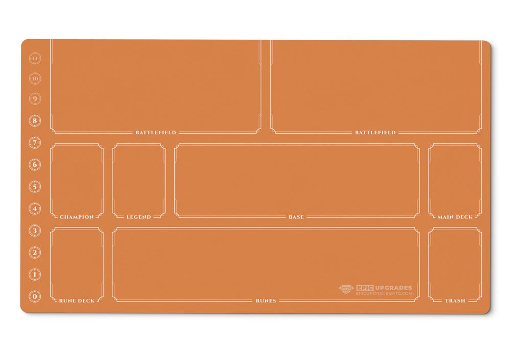 Riftbound Playmat with Zones | 24"x14" Unofficial Minimalist Card Mat | Play Mat Gift for Riftbound Player | 7 Color Options