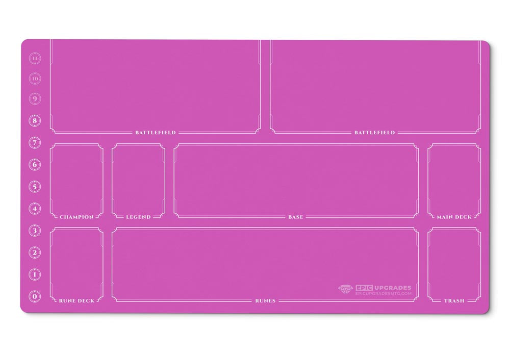 Riftbound Playmat with Zones | 24"x14" Unofficial Minimalist Card Mat | Play Mat Gift for Riftbound Player | 7 Color Options
