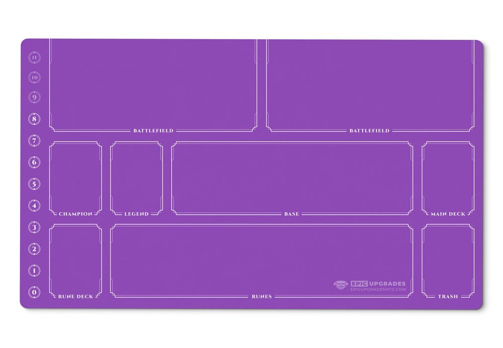 Riftbound Playmat with Zones | 24"x14" Unofficial Minimalist Card Mat | Play Mat Gift for Riftbound Player | 7 Color Options