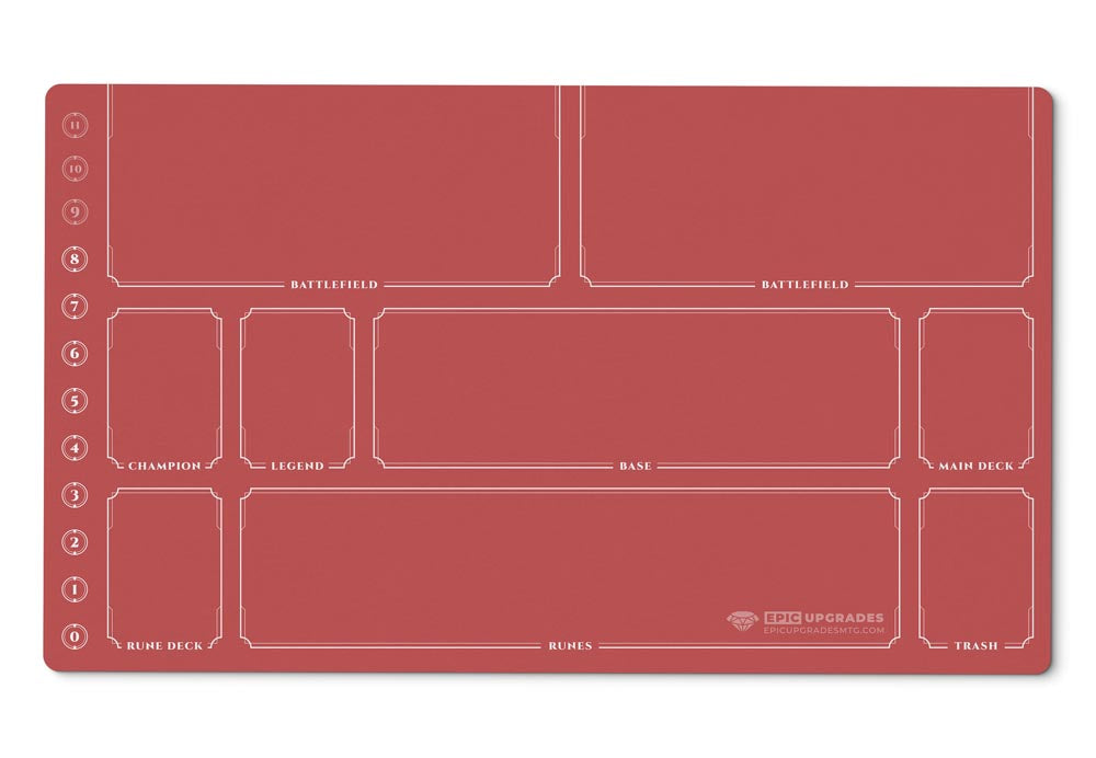 Riftbound Playmat with Zones | 24"x14" Unofficial Minimalist Card Mat | Play Mat Gift for Riftbound Player | 7 Color Options