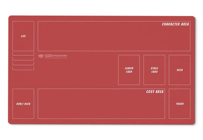 One Piece Playmat for OP TCG Players - 24"x14" Minimal Playmat with Zones - Card Mat Accessories, Card Game Play Mat Gift