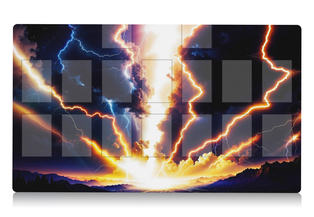 yugioh playmat inspired by raigeki 24" x 14" custom yu-gi-oh card mat for YGO players