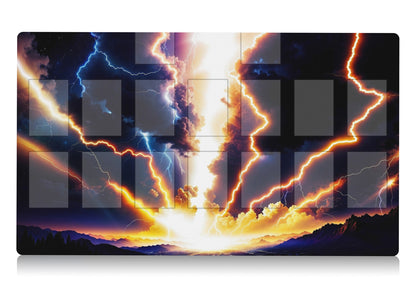 yugioh playmat inspired by raigeki 24" x 14" custom yu-gi-oh card mat for YGO players