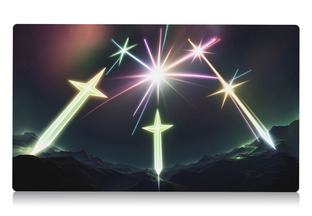 yugioh playmat inspired by swords of revealing light 24" x 14" custom yu-gi-oh card mat for YGO players