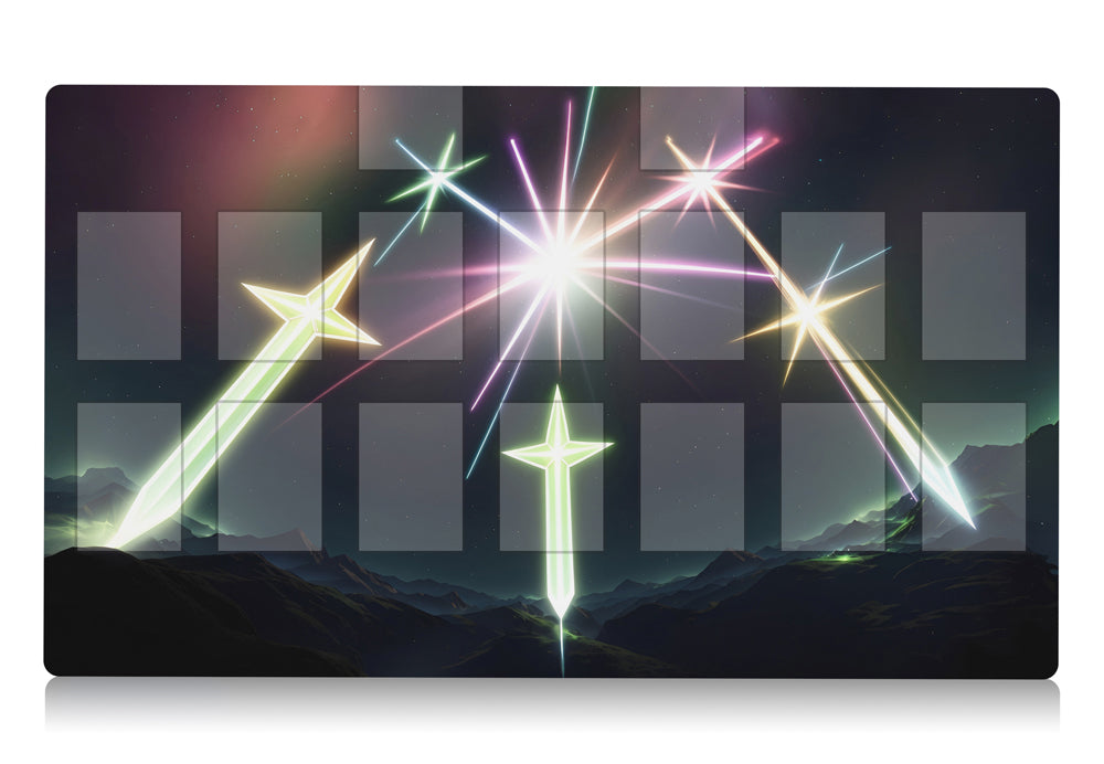 yugioh playmat inspired by swords of revealing light 24" x 14" custom yu-gi-oh card mat for YGO players