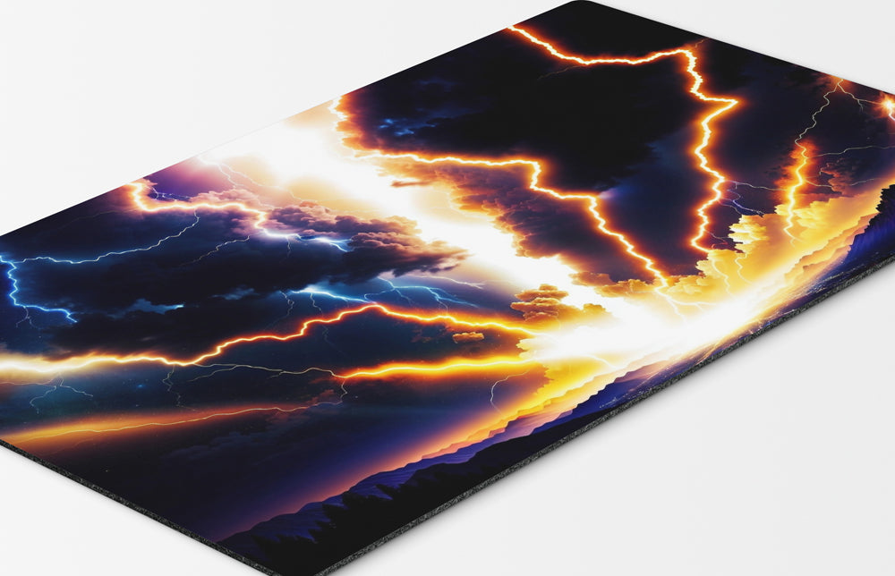 yugioh playmat inspired by raigeki 24" x 14" custom yu-gi-oh card mat for YGO players