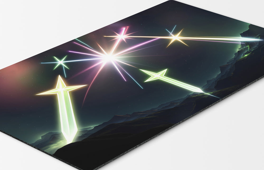 yugioh playmat inspired by swords of revealing light 24" x 14" custom yu-gi-oh card mat for YGO players