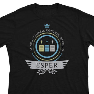 Vibrant colors blend with mystical symbols and cosmic energy on this esper-themed MTG t-shirt, capturing the essence of enchantment and otherworldly power. Perfect for planeswalker fashionistas. #MTG #Esper #MysticalThreads