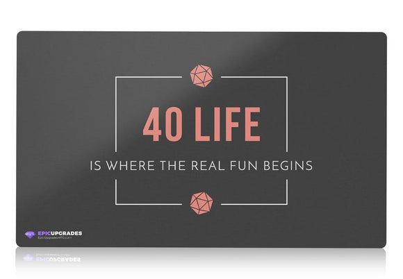 Playmat - 40 Life EDH  Magic the Gathering - epicupgrades
