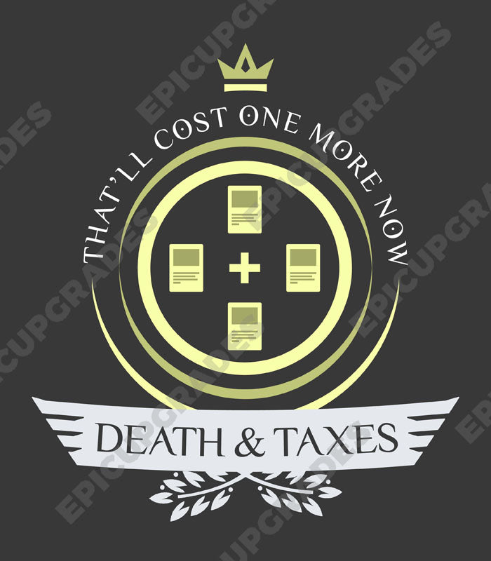 Playmat Death and Taxes Life V2 Magic the Gathering epicupgrades
