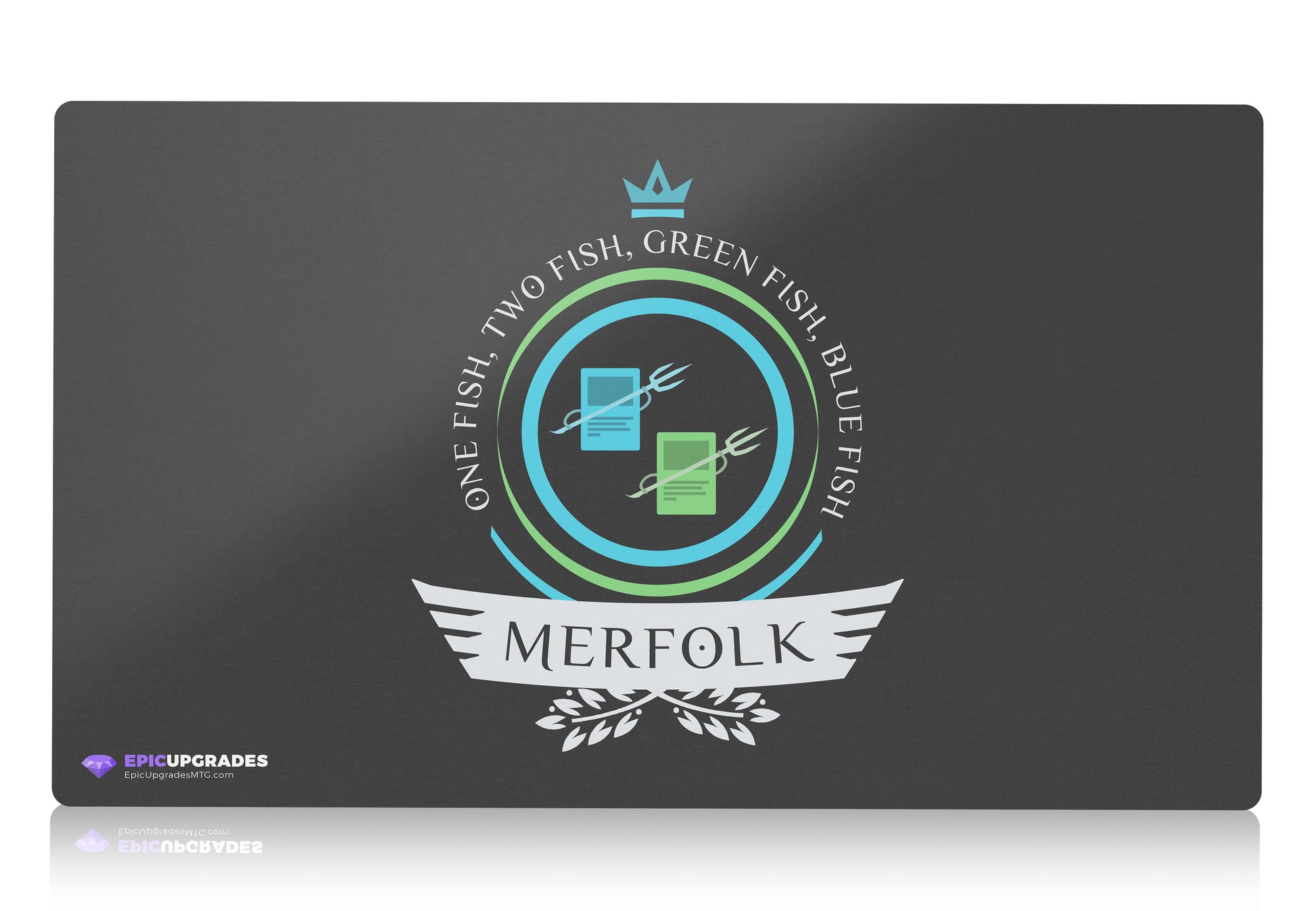 Playmat - UG Merfolk Life Magic the Gathering - epicupgrades