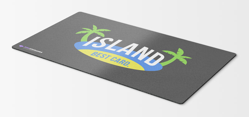island blue player mtg playmat best card magic the gathering player gift idea