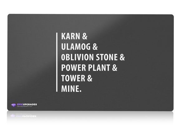mtg playmat funny unique modern legacy gift - minimal text tron
