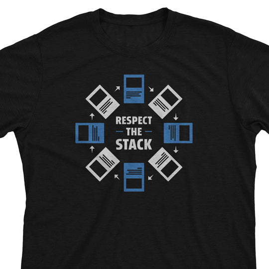 mtg shirt funny unique gift - respect the stack