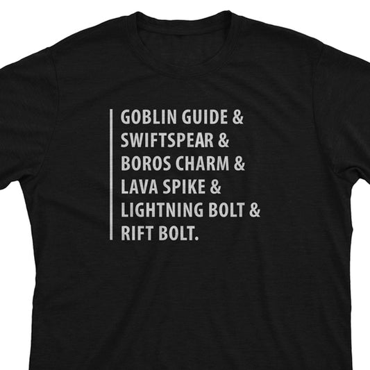 mtg shirt funny unique modern player gift - minimal text burn