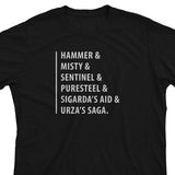 mtg shirt funny unique modern player gift - minimal text hammer time