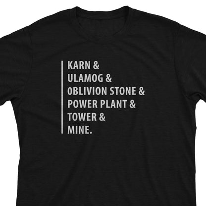 mtg shirt funny unique modern player gift - minimal text tron