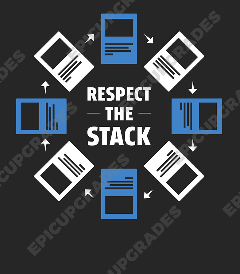 mtg shirt funny unique gift - respect the stack