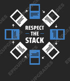 mtg playmat funny unique gift - respect the stack